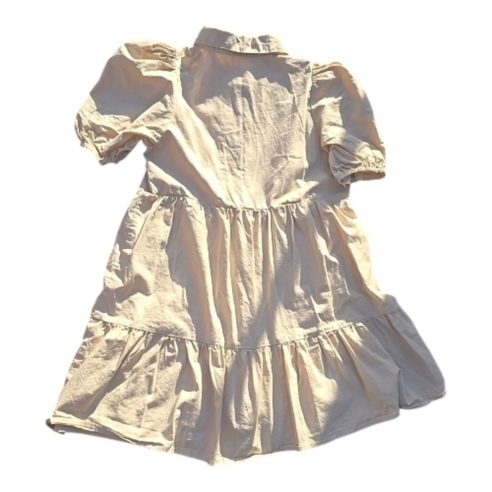 fab'rik Beige Mini Havana Dress Sz.Sml - Picture 4 of 9
